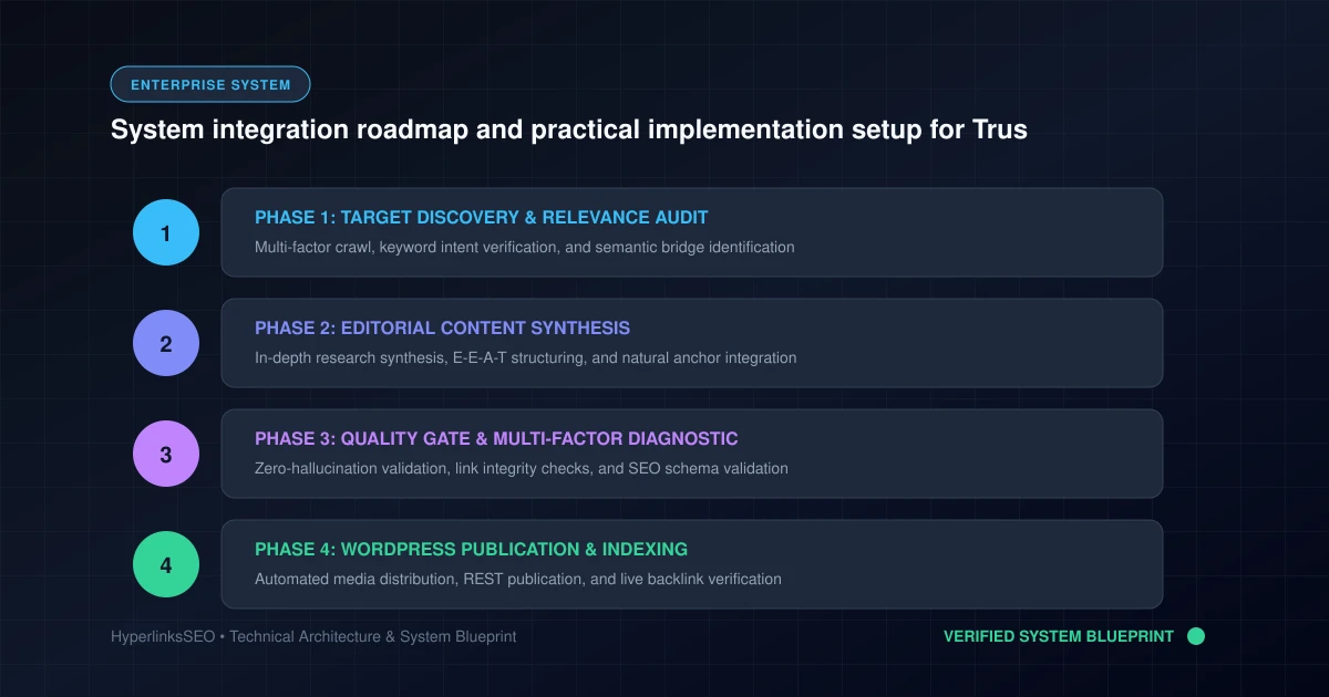 System integration roadmap and practical implementation setup for Trust us for exceptional pool care, wher